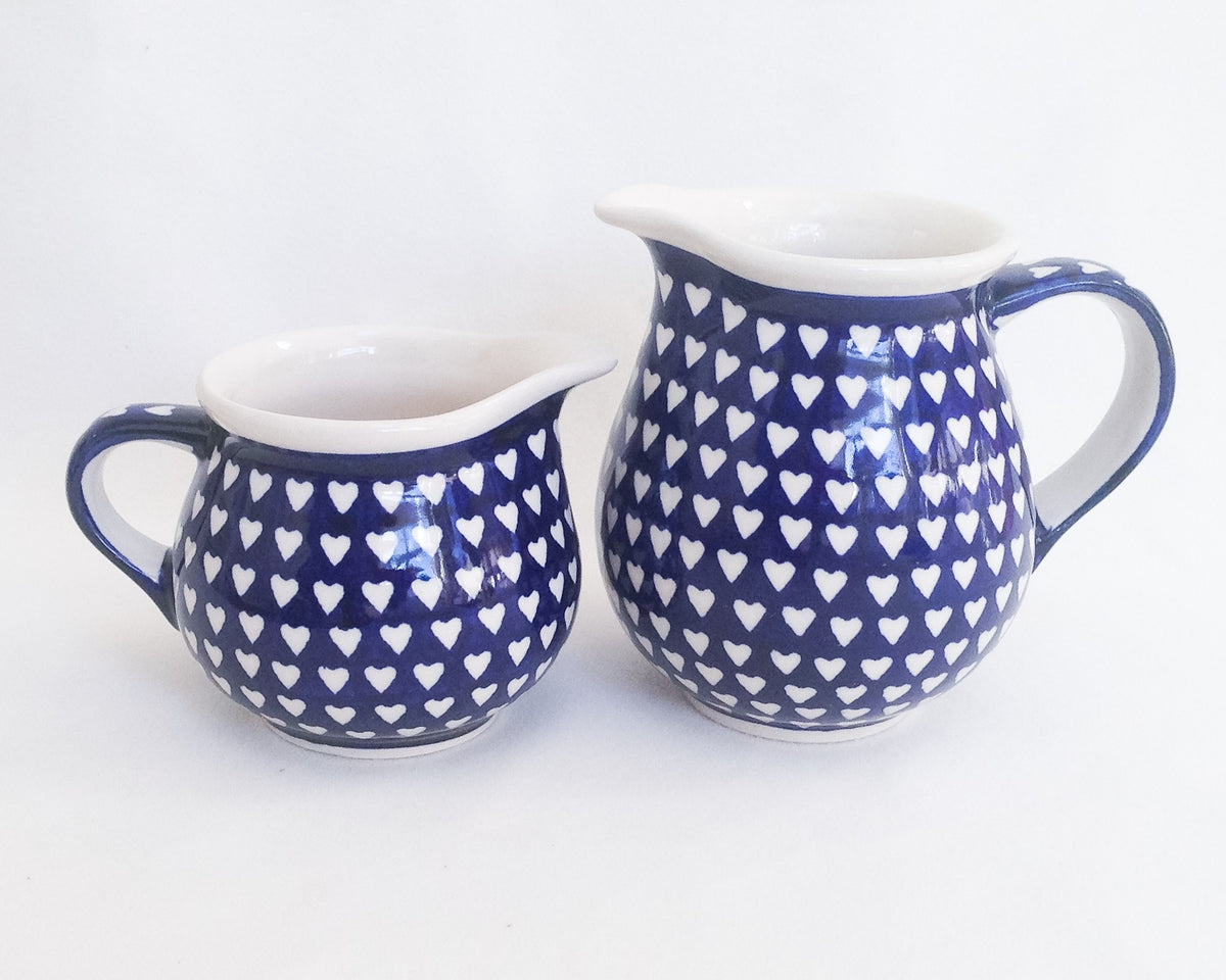 16oz Small Milk Jug - Shape 09 - Pattern 2642 – Polish Pottery